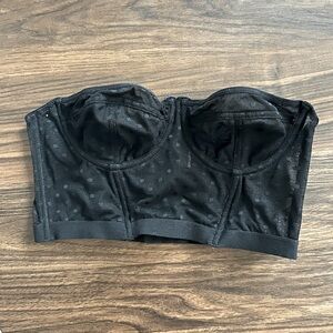 Forever 21 Swiss Dot Corset Bra Top